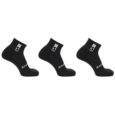 Pacote de meias Salomon Everyday Ankle-3 preto
