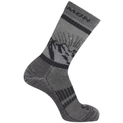 Meias Salomon Retro Wool Crew Cinza