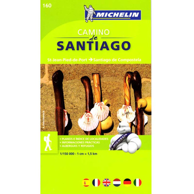 Caminho de Santiago Michelin 1: 150.000