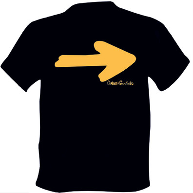 T-shirt Arrow Camino de Santiago Preto