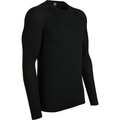 T-shirt preta Merino Oasis LS 200 quebra-gelo