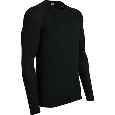 T-shirt preta Merino Oasis LS 200 quebra-gelo