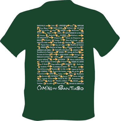 T-shirt das Aldeias do Caminho de Santiago Verde