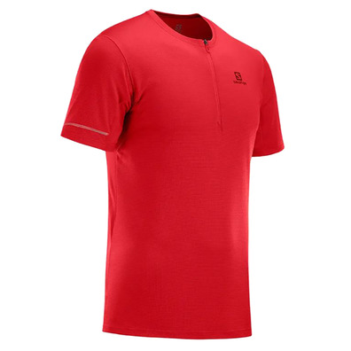 Salomon Agile HZ SS Tee Camiseta vermelha