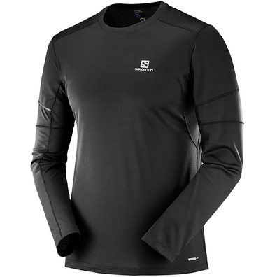 Salomon Agile LS Tee Camiseta preta
