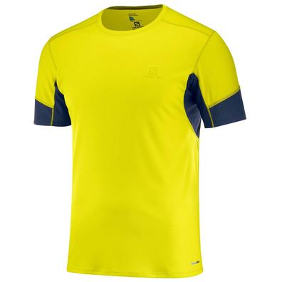 Salomon Agile SS Tee Amarelo / Camiseta Marinha