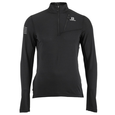 Camiseta Salomon Grid HZ Mid M Negra