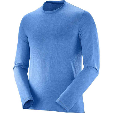 Camiseta azul Salomon Pulse LS Tee