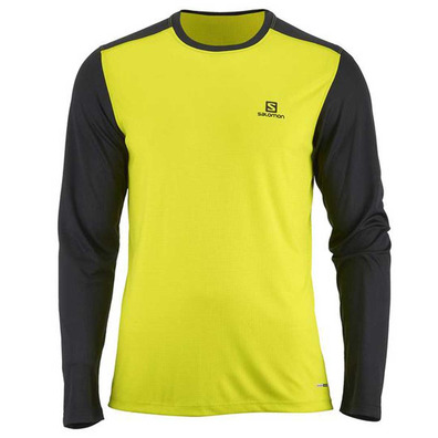 Salomon Stroll LS Tee Lima / Camiseta Preta