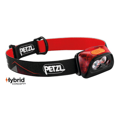 Front Petzl Actik Core 450 Lumens Vermelho