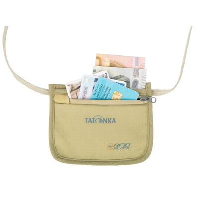 Estojo de bolso RFID Tatonka Skin ID Verde kaki