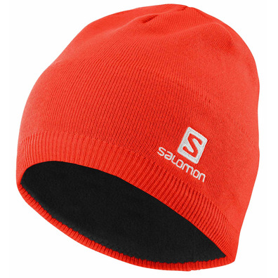 Salomon Beanie Hat Tomato Red