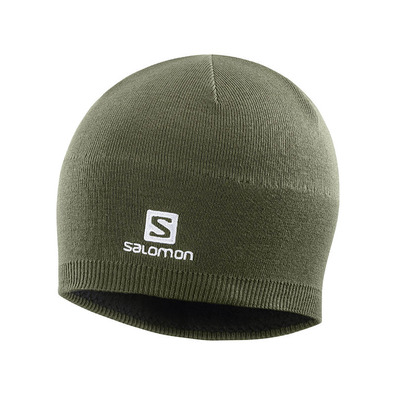 Salomon Beanie Boné Preto Verde oscuro