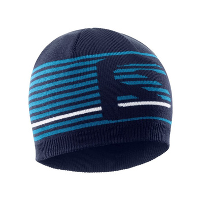 Gorro Salomon Flatspin Short Beanie Beige / Verde Azul marino