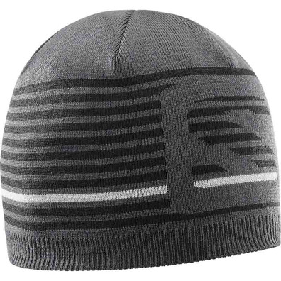 Gorro Salomon Flatspin Short Beanie Negro / Gris