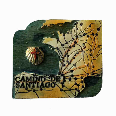 Mapa do Magnet Camino de Santiago