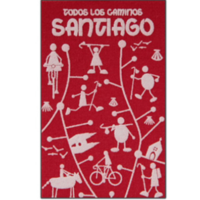 Ímã têxtil Todos os Caminhos de Santiago