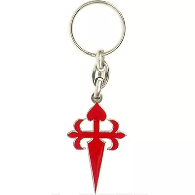 Chaveiro de Metal Cruz de Santiago