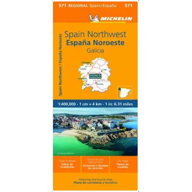 Mapa da Michelin Galicia