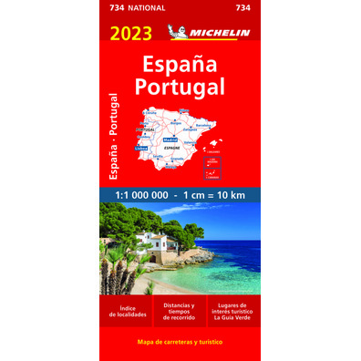 Mapa Michelin Espanha - Portugal 2023