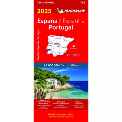 Mapa Michelin Espanha - Portugal 2024