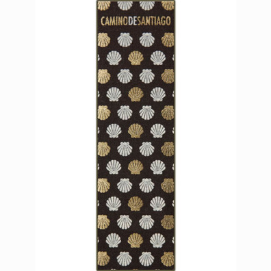 Páginas têxteis de marca Conchas oro Camino de Santiago