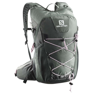 Salomon Evasion 20 mochila cinza / rosa