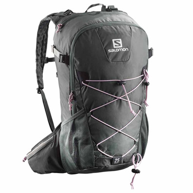 Salomon Evasion 25 mochila cinza / rosa