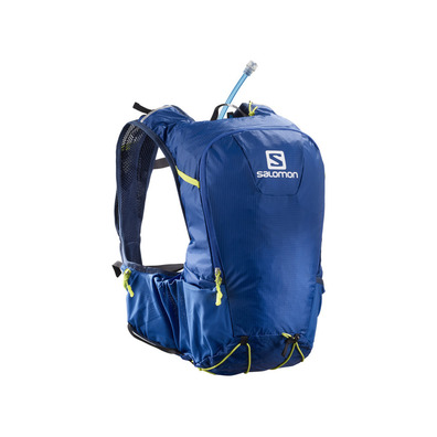 Conjunto Salomon Skin Pro 15 Mochila Azul / Lima