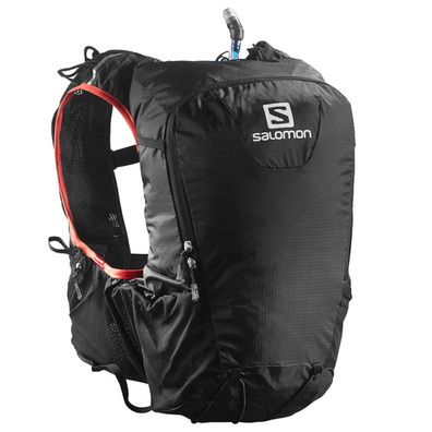 Conjunto de mochila preta Salomon Skin Pro 15