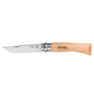 Canivete de bolso de cor Opinel n.8 Correia de origens marrom