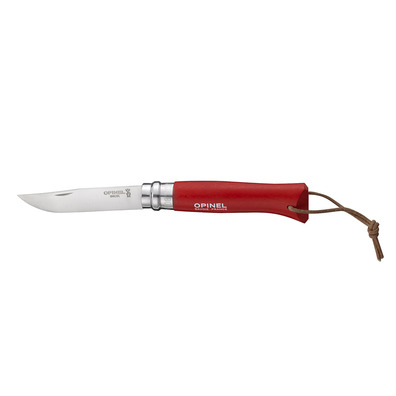 Canivete de bolso colorido Opinel nº 8 Origins Red Strap