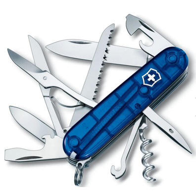 Canivete Victorinox Huntsman 15 usos 91 mm Azul translúcido