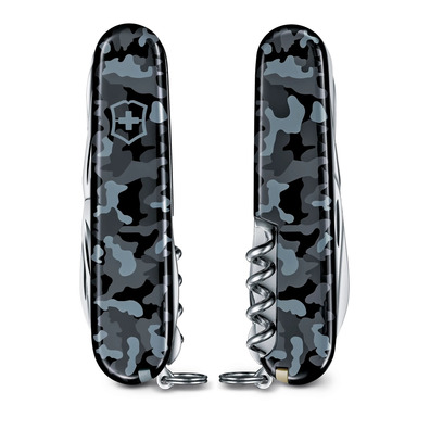 Canivete de bolso Victorinox Huntsman para 15 ferramentas, camuflagem cinza