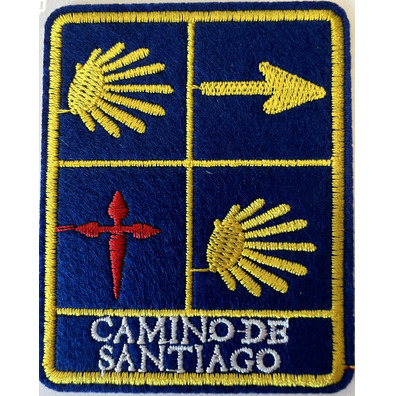Patch bordado 4 símbolos Camino de Santiago