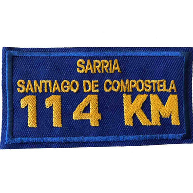 Patch bordado Sarria-Santiago 114 KM