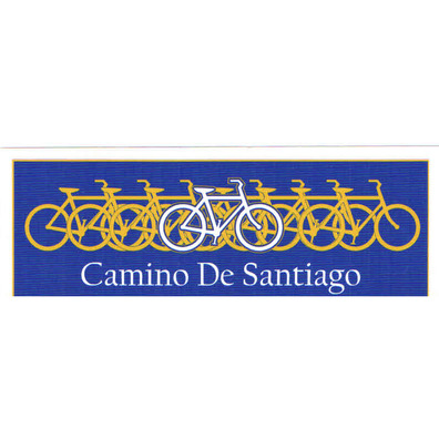 Autocolante de bicicleta Caminho de Santiago 13x4,5