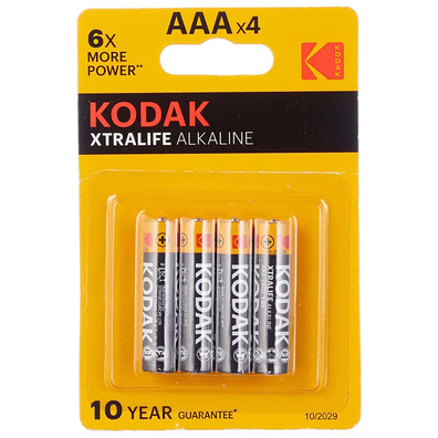 Pilhas alcalinas Kodak Xtralife AAA LR03