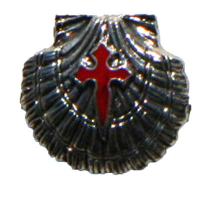 Pin Shell com Cruz de Santiago