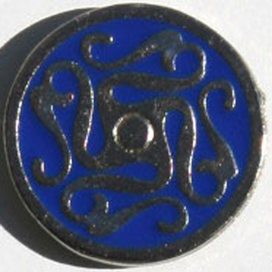 Pino de labirinto de metal azul celta