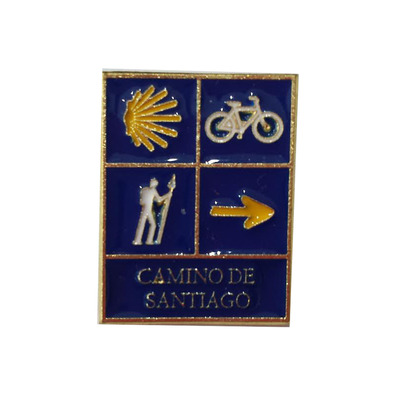 Pilgrim, Bike, Star e Arrow Pin Camino de Santiago