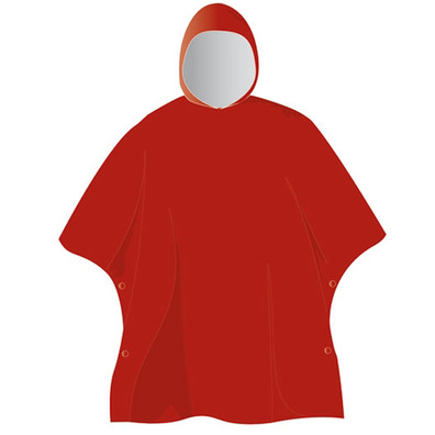 Elementerre Bantou Poncho Garnet vermelho