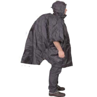 Poncho de nylon com capa