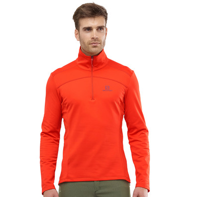 Pulôver Salomon Discovery LT HZ M Rojo Tomate