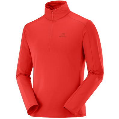 Pulôver Salomon Outrack Half Zip Rojo