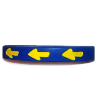 Pulseira de silicone Arrows of the Road