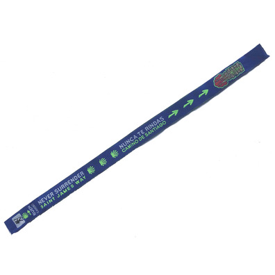 Pulseira de tecido nunca desiste dos idiomas 28 azul