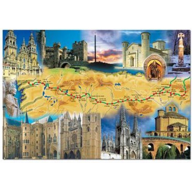 Camino de Santiago Puzzle 1000 peças