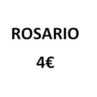 Concha multicolorida e cruz de rosário de Santiago