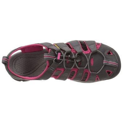 Sandalia Keen Clearwater CNX Couro Gris / Fucsia